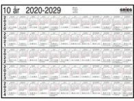 Platekalender GRIEG A4 10 år 2020 - 202